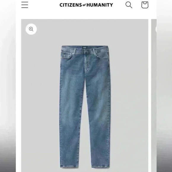 Citizens Of Humanity Other - Citizens of Humanity The London Tapered  Slim Perform Jean Denim Waist 29 mens